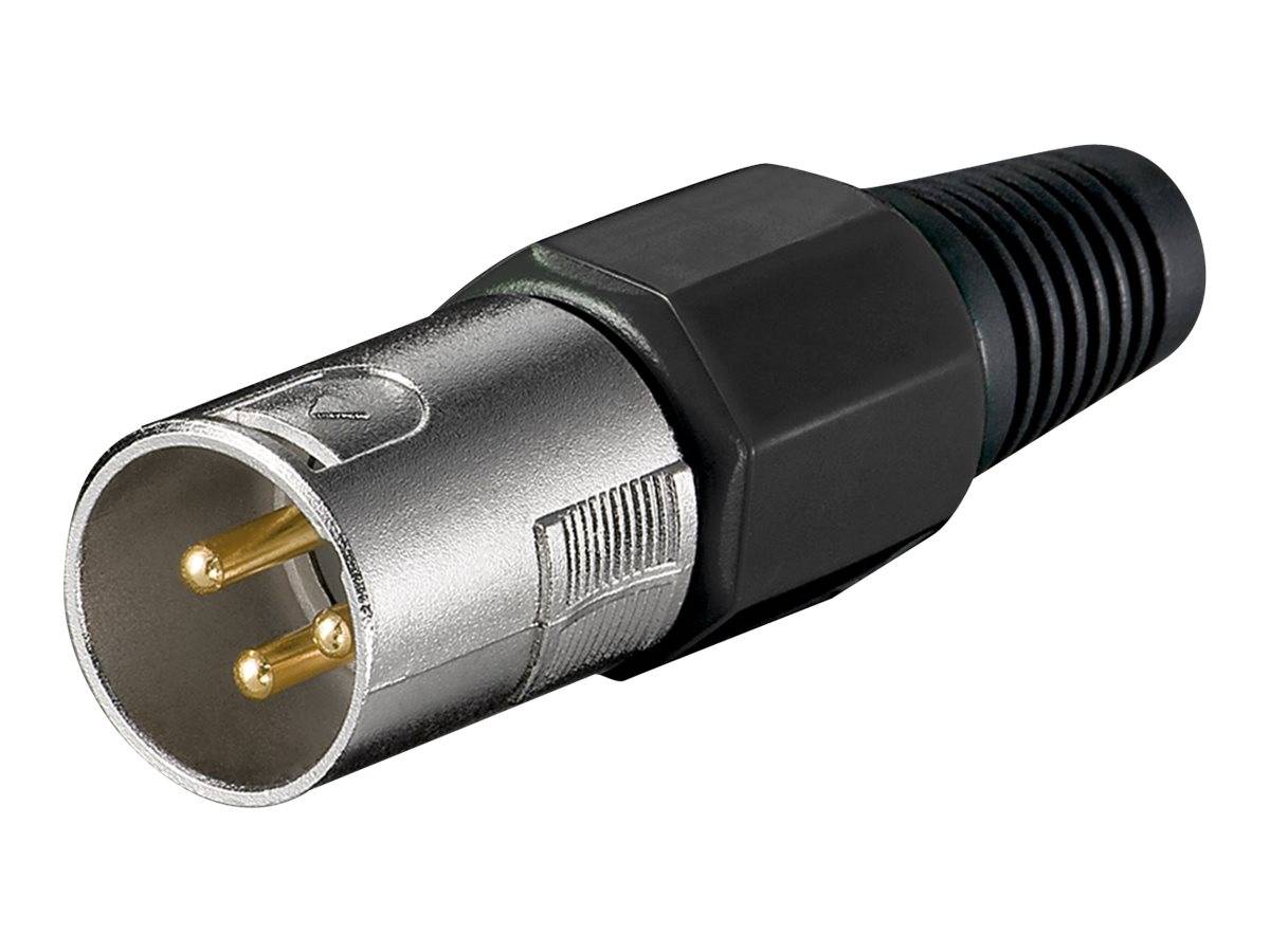 WENTRONIC - goobay - Audio-Stecker - XLR3 Stecker - abgeschirmt