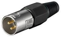 WENTRONIC - goobay - Audio-Stecker - XLR3 Stecker - abgeschirmt