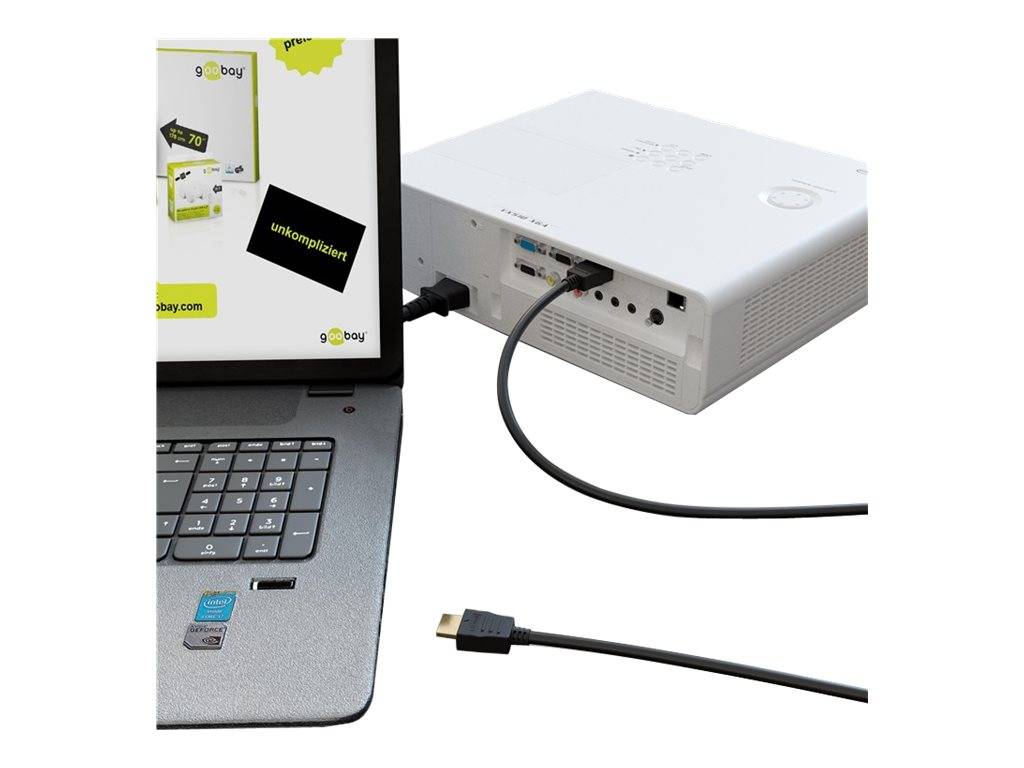 WENTRONIC - goobay - Highspeed - HDMI-Kabel mit Ethernet
