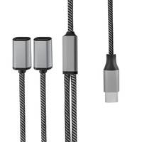 4smarts 456906 - 0,2 m - USB C - 2 x USB C - Schwarz - Grau