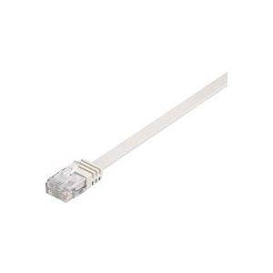 CAT6 - U/UTP FLAT - Netzwerkkabel - 0,25m - Weiß
