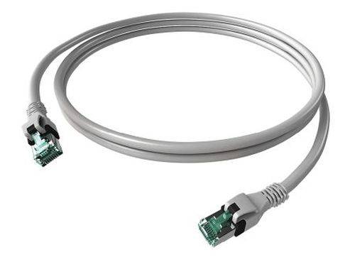 EasyLan DualBoot PushPull Patchkabel Cat.6A (ISO/IEC), S/FTP, grau, 10,0 m