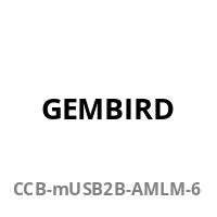 gembird 8-Pin Kabel mit Metallanschlüssen, 1,8 m, schwarz
