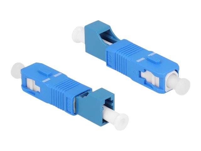 Delock Netzwerkkoppler - SC (M) zu LC (W) - Glasfaser - Simplex - Blau