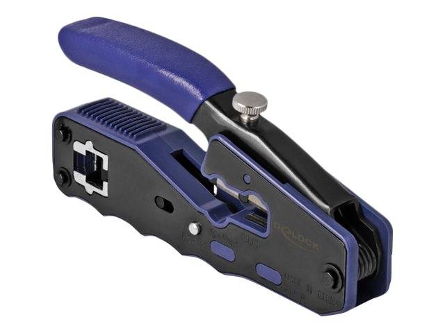 Delock Hand crimping tool - Blau/Schwarz - Crimpzange - RJ-45