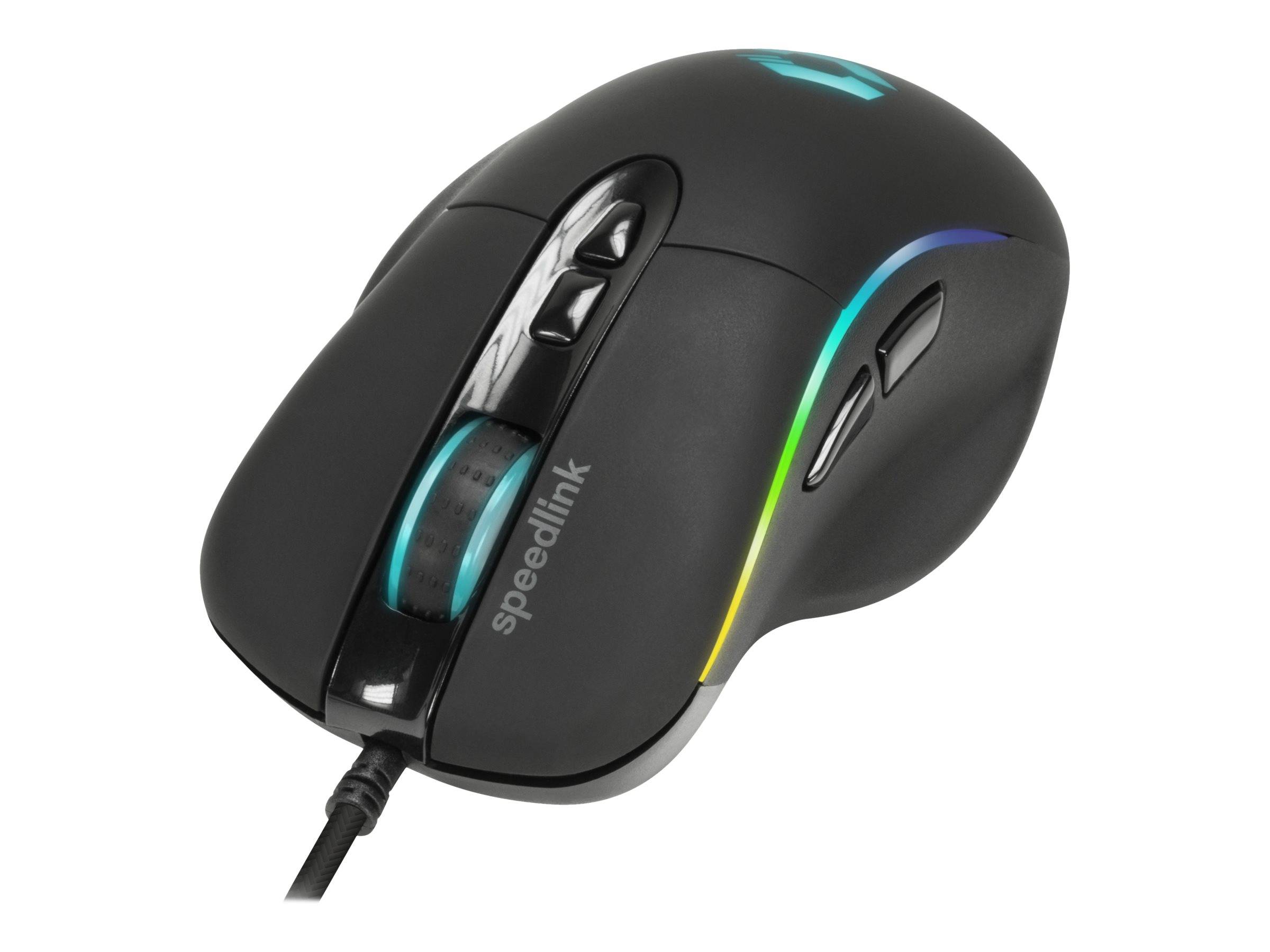 SPEEDLINK SICANOS RGB Gaming - Maus - optisch7 Tasten - kabelgebunden - USB -