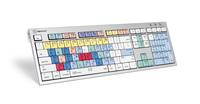 Logickeyboard ALBA, Volle Größe (100%), USB, Scherenschlüsselschalter, ?ŽERTY, Silber