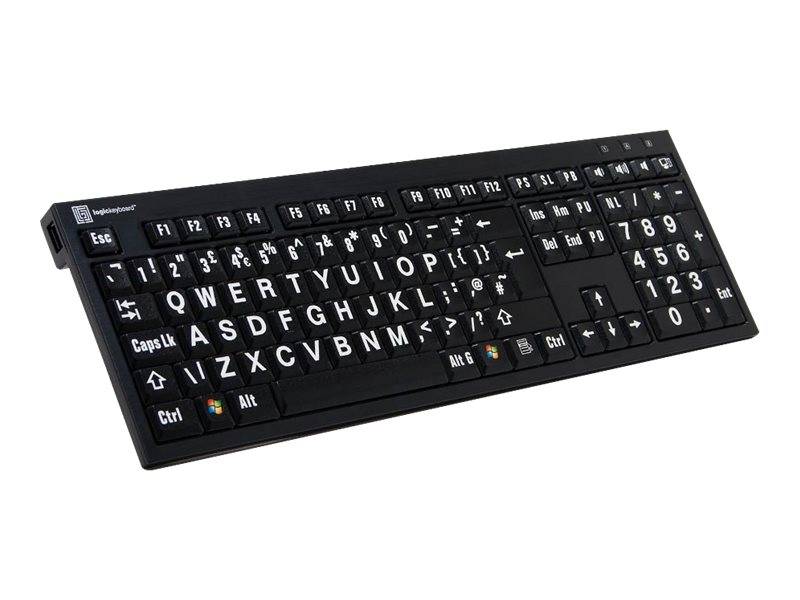 LogicKeyboard Largeprint - Tastatur - USB - Weiß