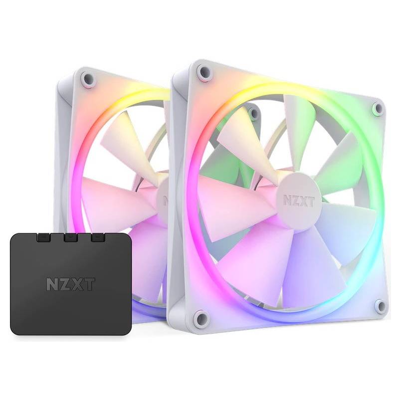 F140 RGB Twin Pack 140x140x26 weiß 2er-Pack inkl. RGB-Lüftersteuerung