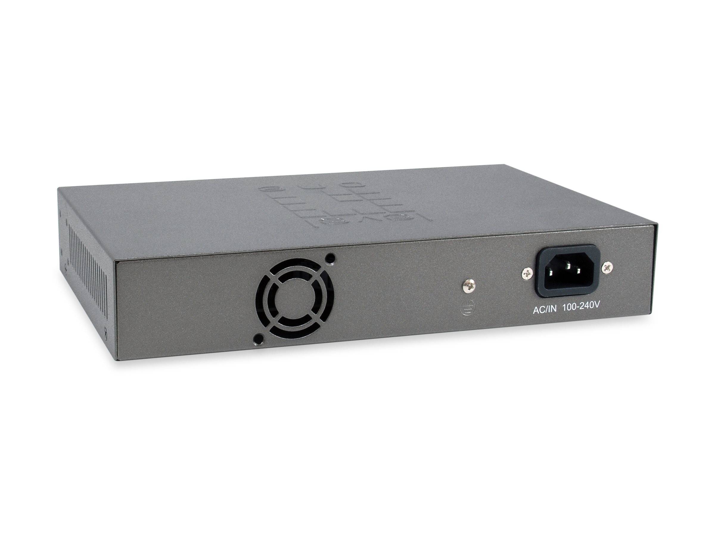 LevelOne GEP-1221 - Switch - unmanaged - 8 x 10/100/1000 (PoE+)