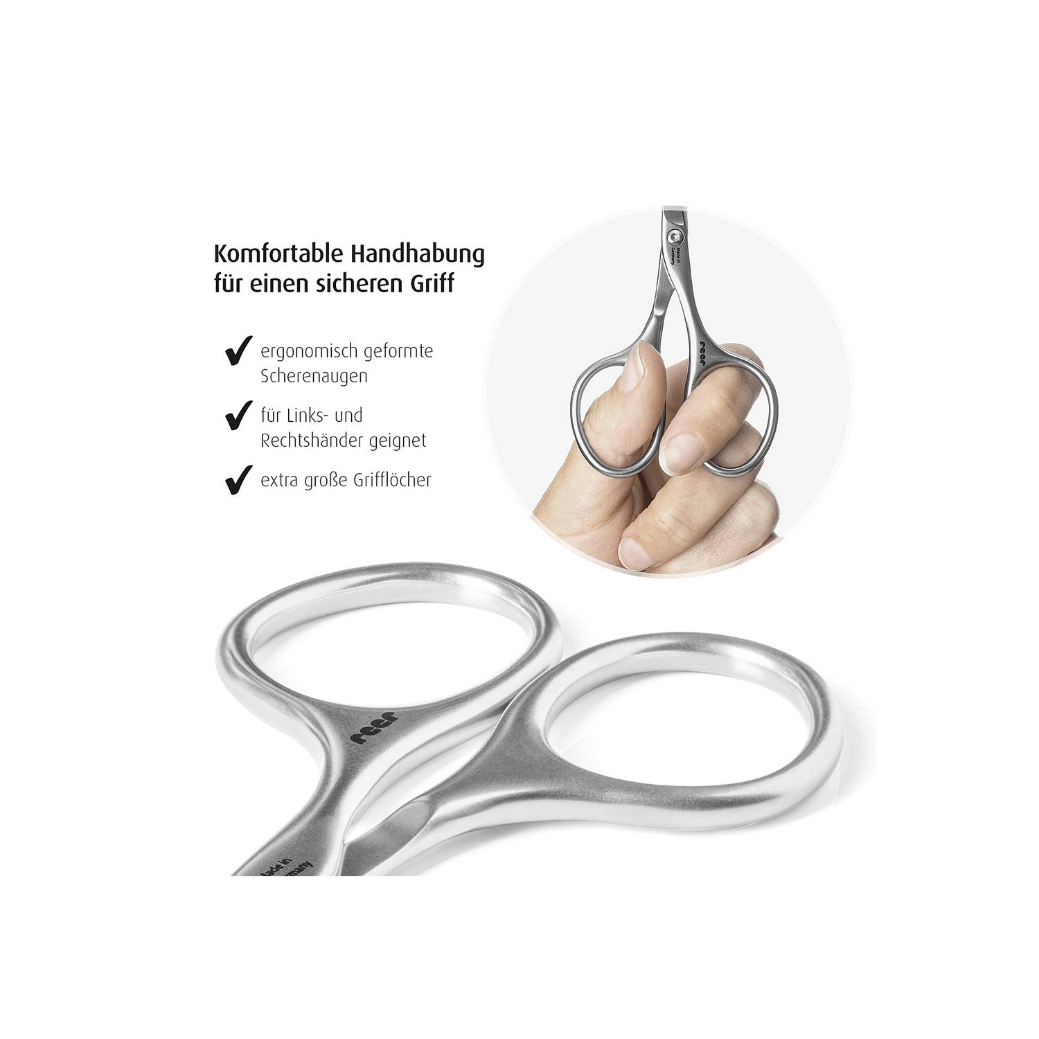 reer Baby-Nagelschere Premium Care, silber
