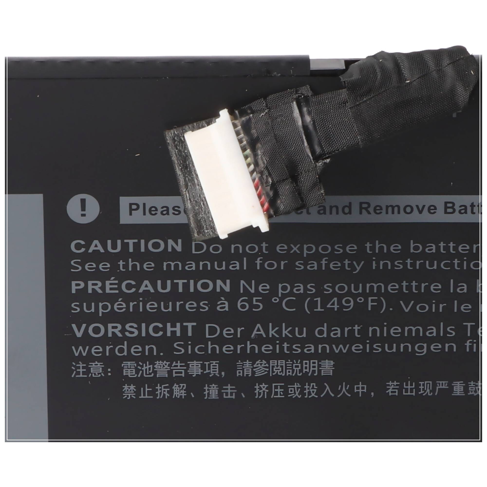 Akku passend für Dell Latitude 5285, Li-ion, 11,4V, 2760mAh, 31,5Wh