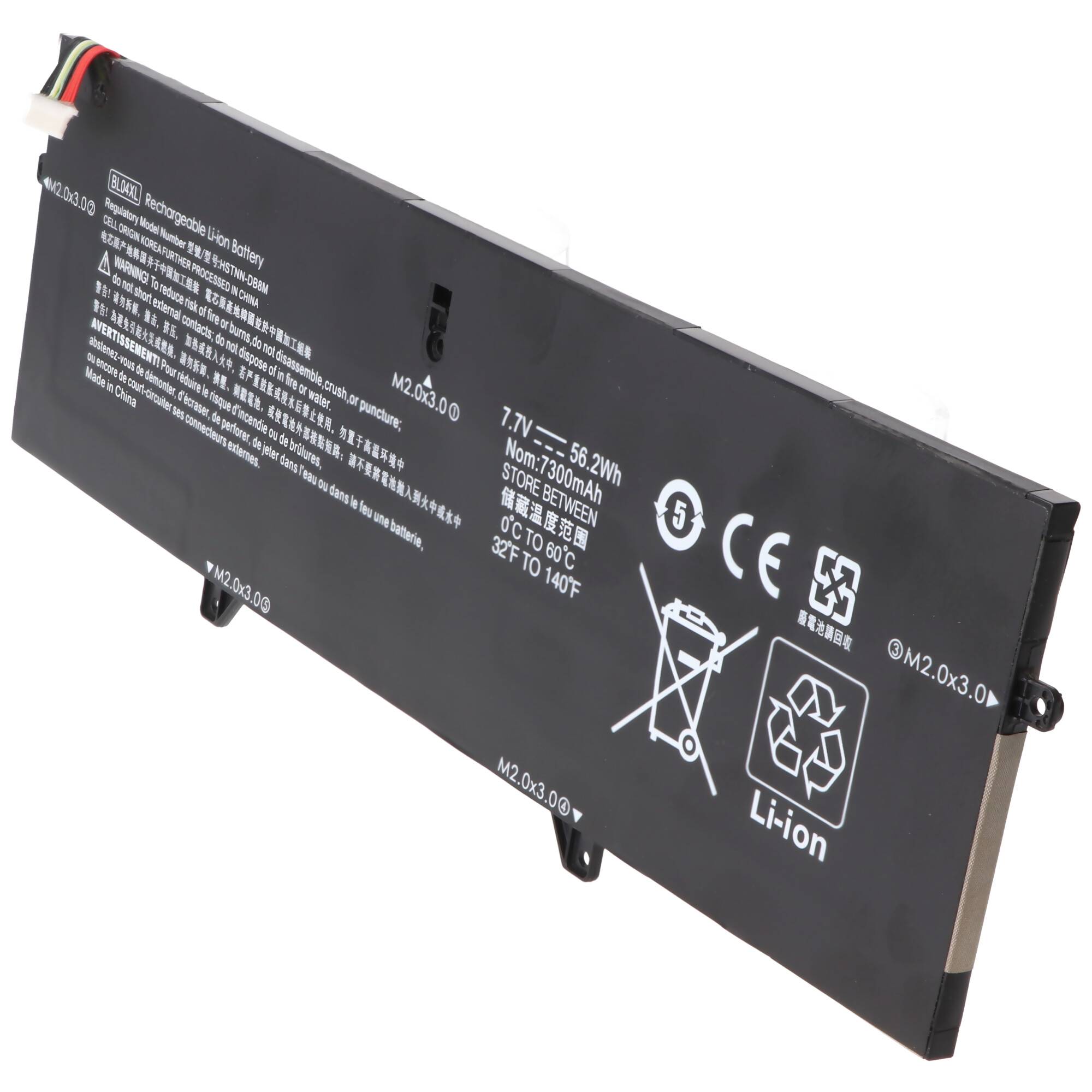 Akku passend für HP EliteBook x360 1040 G5/G6, Li-Polymer, 7,7V, 7270mAh, 56Wh