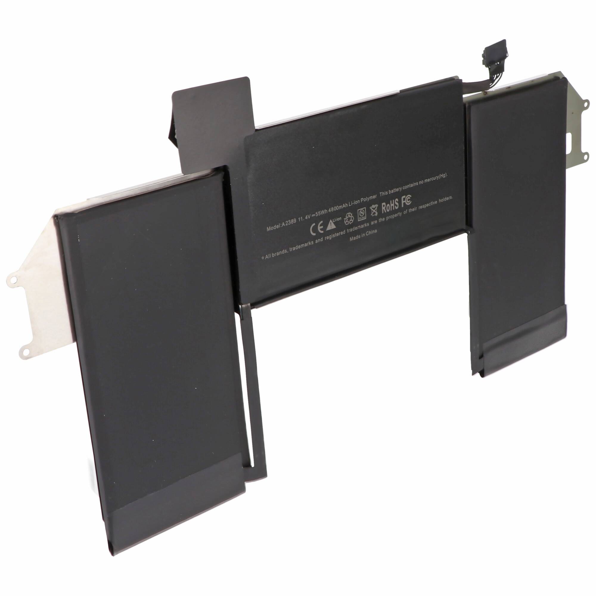 Akku passend für A2389 für MacBook Air 13" A2337 Late 2020, Li-Polymer, 11,1V, 4800mAh, 55Wh, built-in