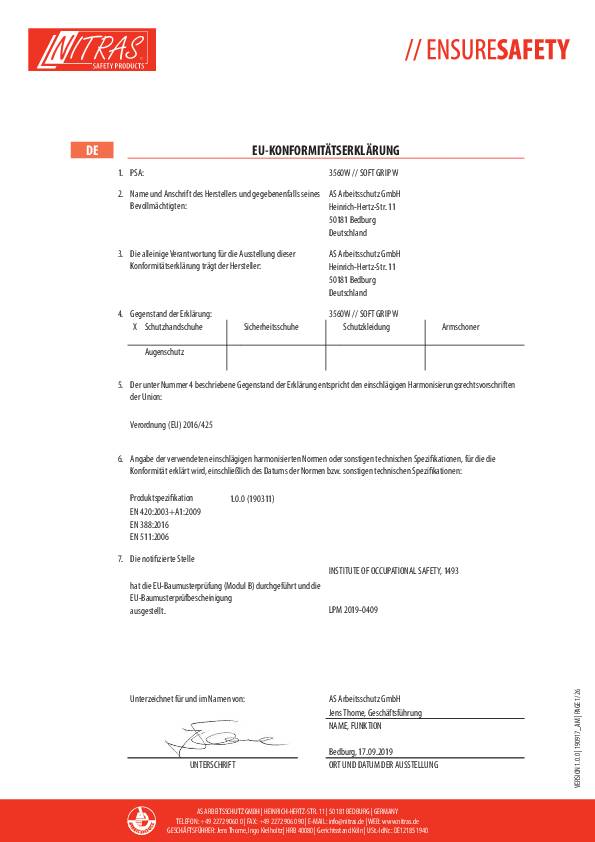 Kälteschutzhandschuh SOFT GRIP W Gr.11 orange/dunkelblau EN 388,EN 511 PSA II