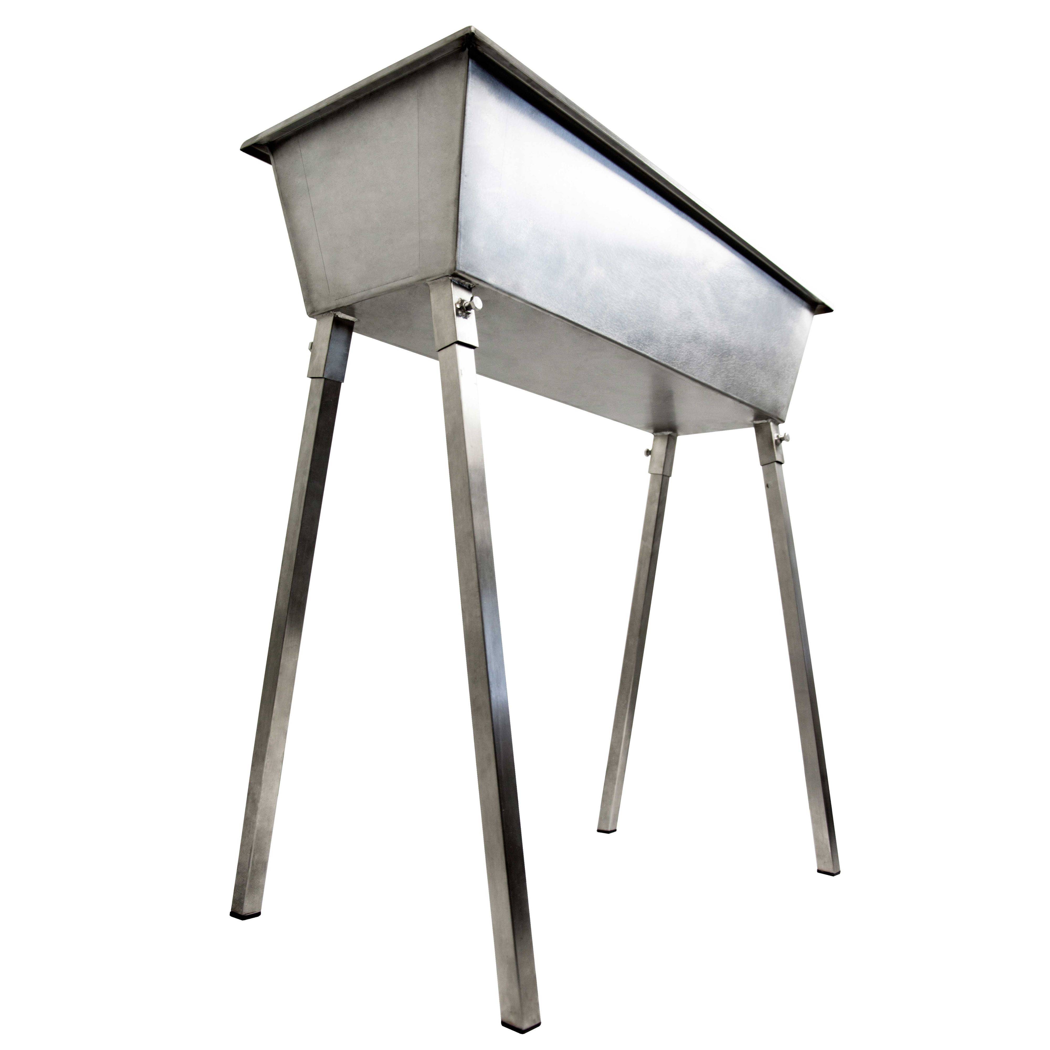 Mangal Grill 80x34cm Edelstahl 2mm Holzkohlegrill Schaschlik Standgrill Kohlegrill Brikett BBQ abnehmbare Füße