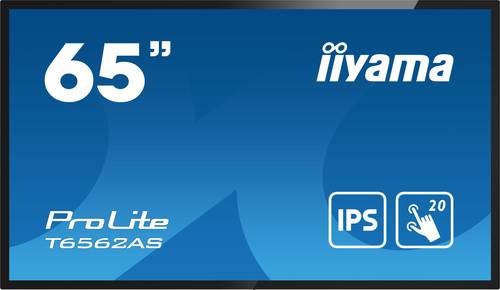 Iiyama PROLITE T6562AS-B1 interaktiv Signage Display 164 cm (64.5'' ) 4K-UHD, IPS, 500 cd/m², 24/7, LAN, Android [Energie