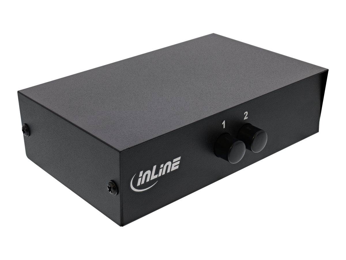 INLINE - AV Umschalter manuell 2-port - 3x Cinch IN/OUT