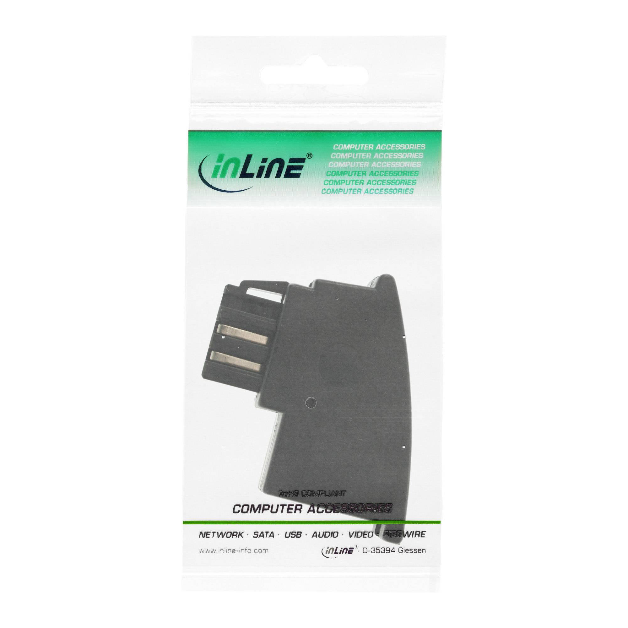 INLINE - TAE-N Adapter - TAE-N Stecker auf RJ11 Buchse 6P4C