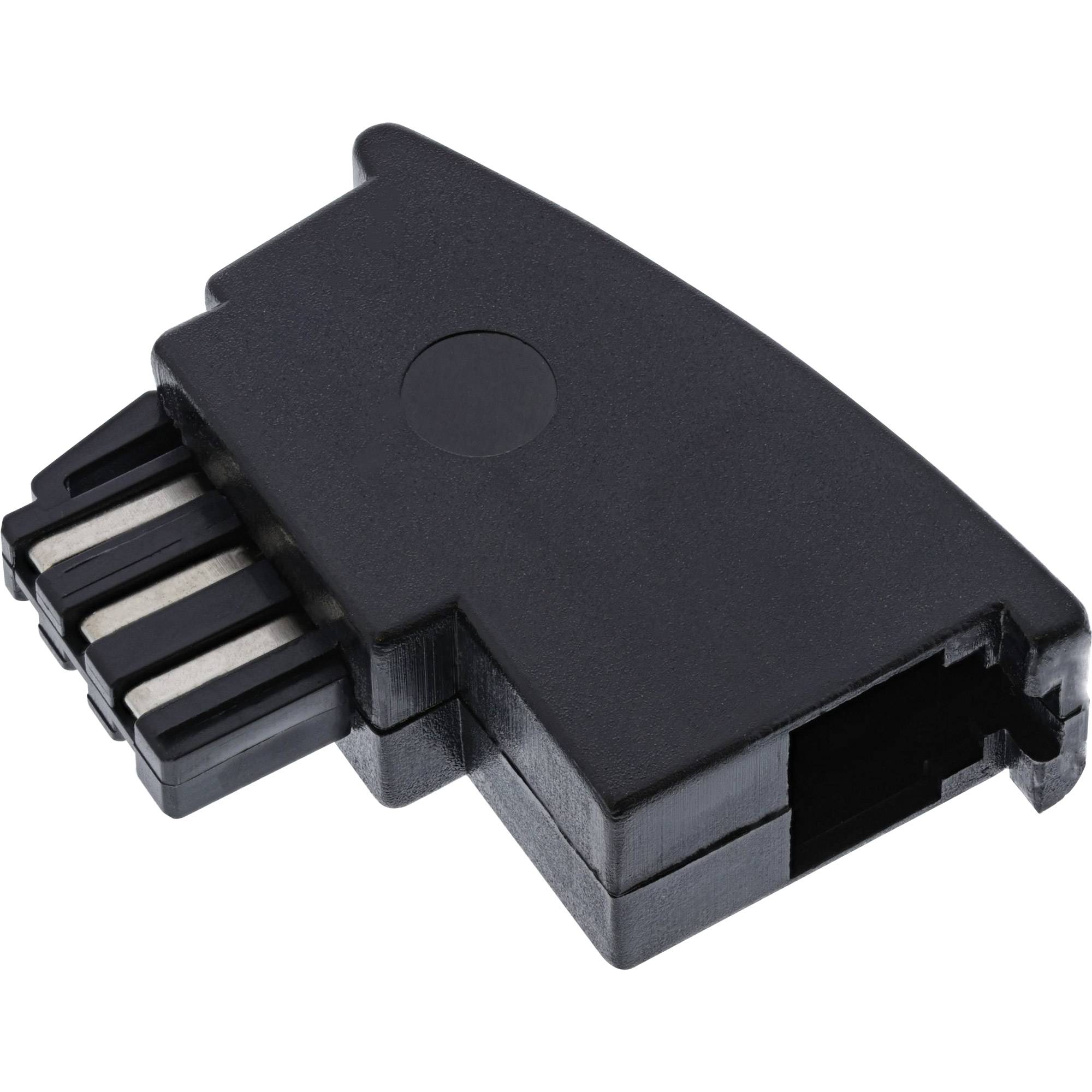 INLINE - TAE-F Adapter - TAE-F Stecker auf RJ11 Buchse - für Import Telefone