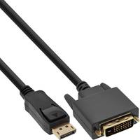 INLINE - DisplayPort zu DVI Konverter Kabel - schwarz - 10m