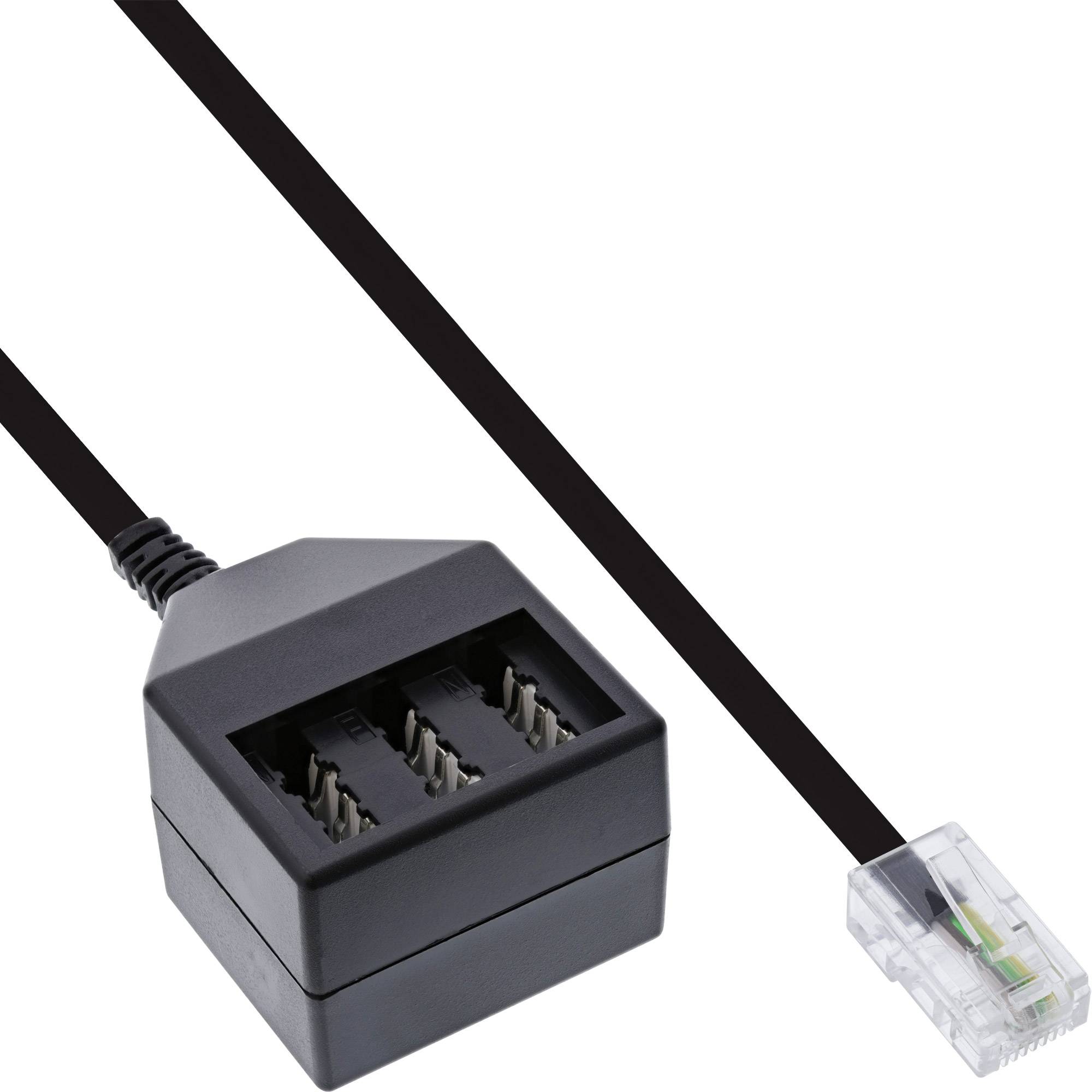 InLine TAE Adapterkabel - RJ45 Stecker auf TAE NFN Dose - 20cm - 20 cm