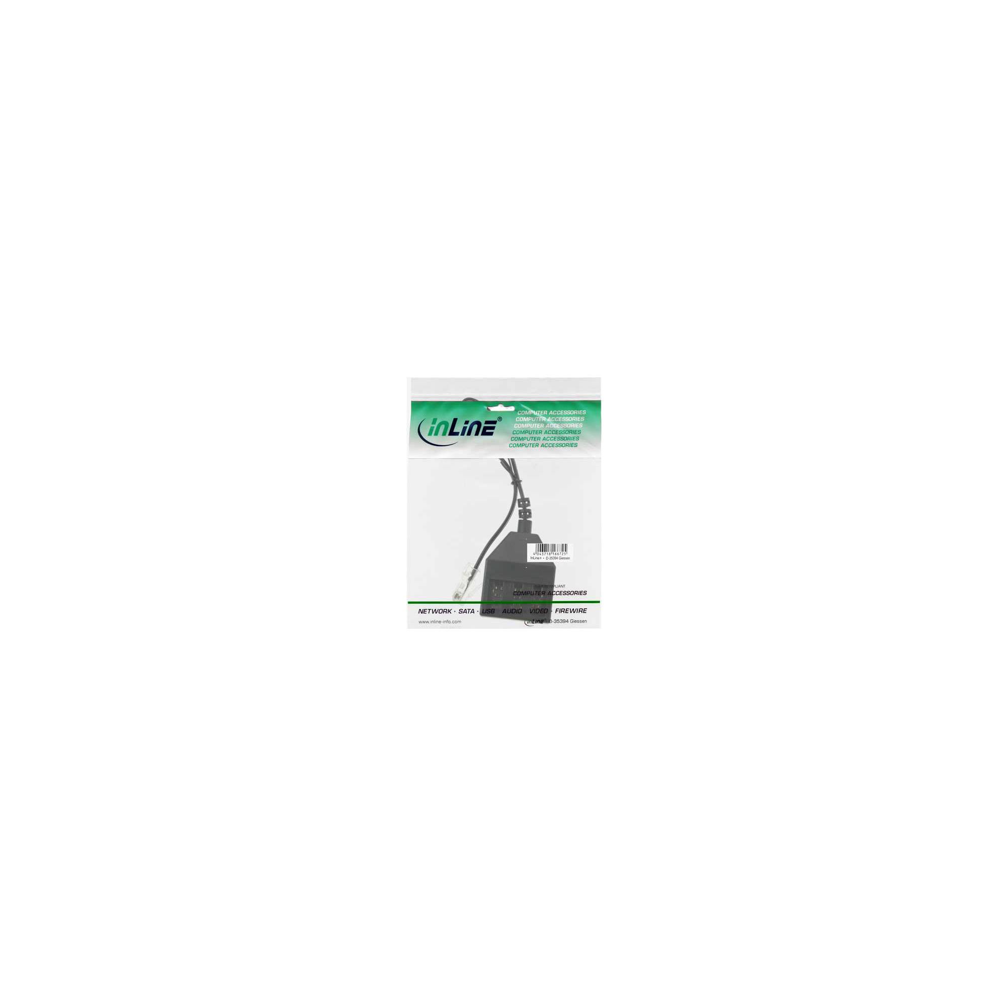 InLine TAE Adapterkabel - RJ45 Stecker auf TAE NFN Dose - 20cm - 20 cm