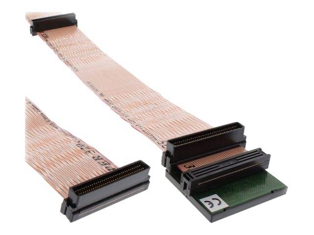 InLine SCSI U320 Flachbandkabel - 68pol - für 2 Geräte - mit Terminator - bis ID