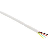 INLINE - Modularkabel - 4adrig Flachband weiß - 100m Ring