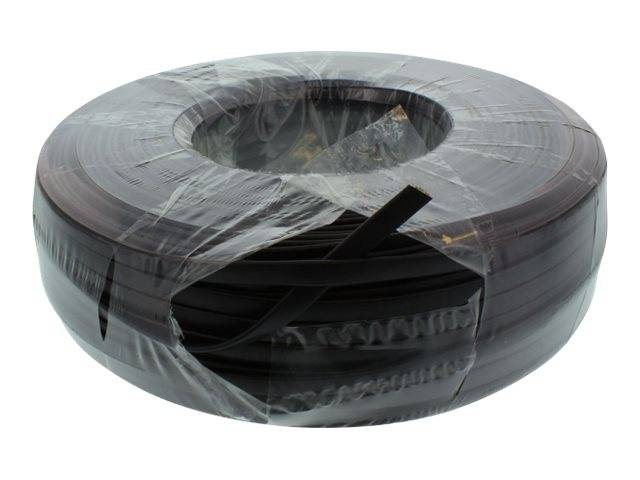 INLINE - Modularkabel - 6adrig Flachband schwarz - 100m Ring