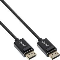 INLINE - DisplayPort 2.0 Kabel - 8K4K UHBR - schwarz - vergoldete Kontakte - 1m