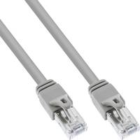 INLINE - Patchkabel - S/FTP (PiMf) - Cat.6 zert. - 250MHz - PVC - Kupfer - grau - 0,3m