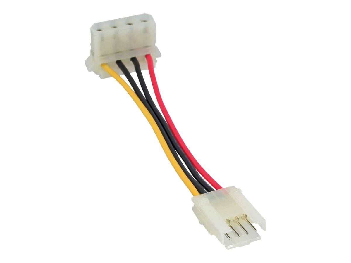 INLINE - Stromadapter - 8,89cm (3,5"") Buchse zu 13,34cm (5,25"") Stecker gewinkelt