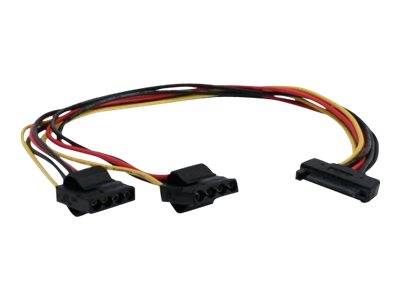 INLINE - SATA Strom-Y-Kabel - SATA Buchse an 2x 13,34cm (5,25"") Stecker - 0,3m