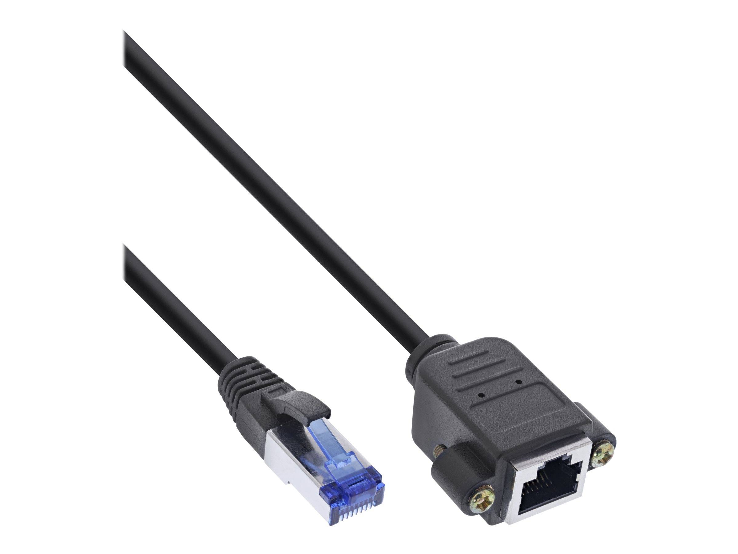 INLINE - Patchkabel Verlängerung - S/FTP (PiMf) - Cat.6A - halogenfrei - Kupfer - 3m