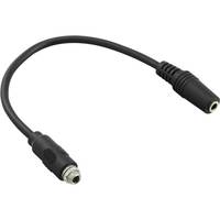 INLINE - Audio Adapterkabel zum Einbau 1x mit Gewinde - 3,5mm Stereo BU/BU - 0,2m