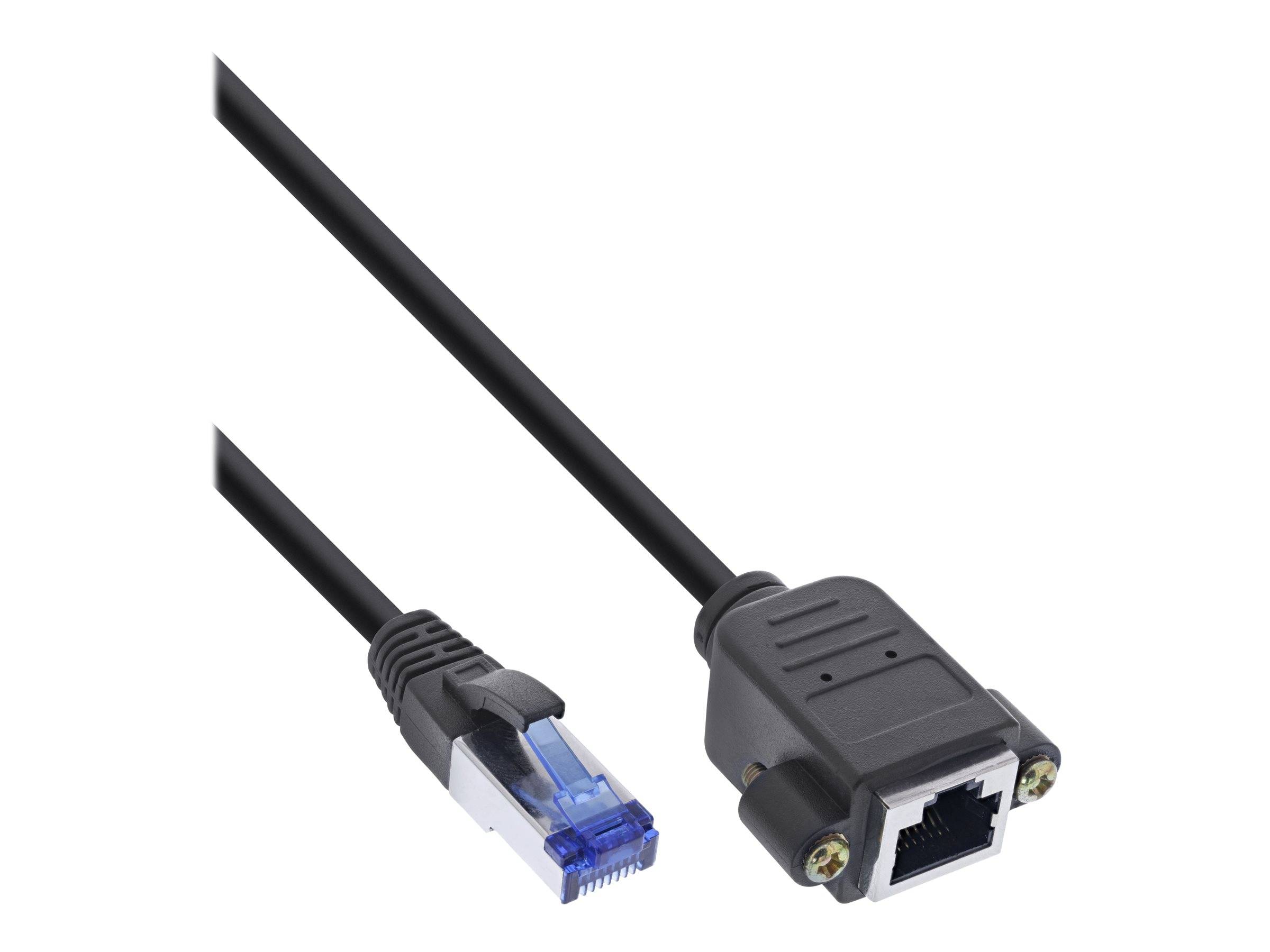 INLINE - Patchkabel Verlängerung - S/FTP (PiMf) - Cat.6A - halogenfrei - Kupfer - 10m