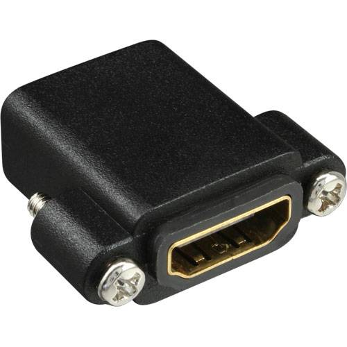 INLINE - HDMI Adapter zum Einbau mit Gewinde - A Buchse/Buchse,vergoldete Kontakte