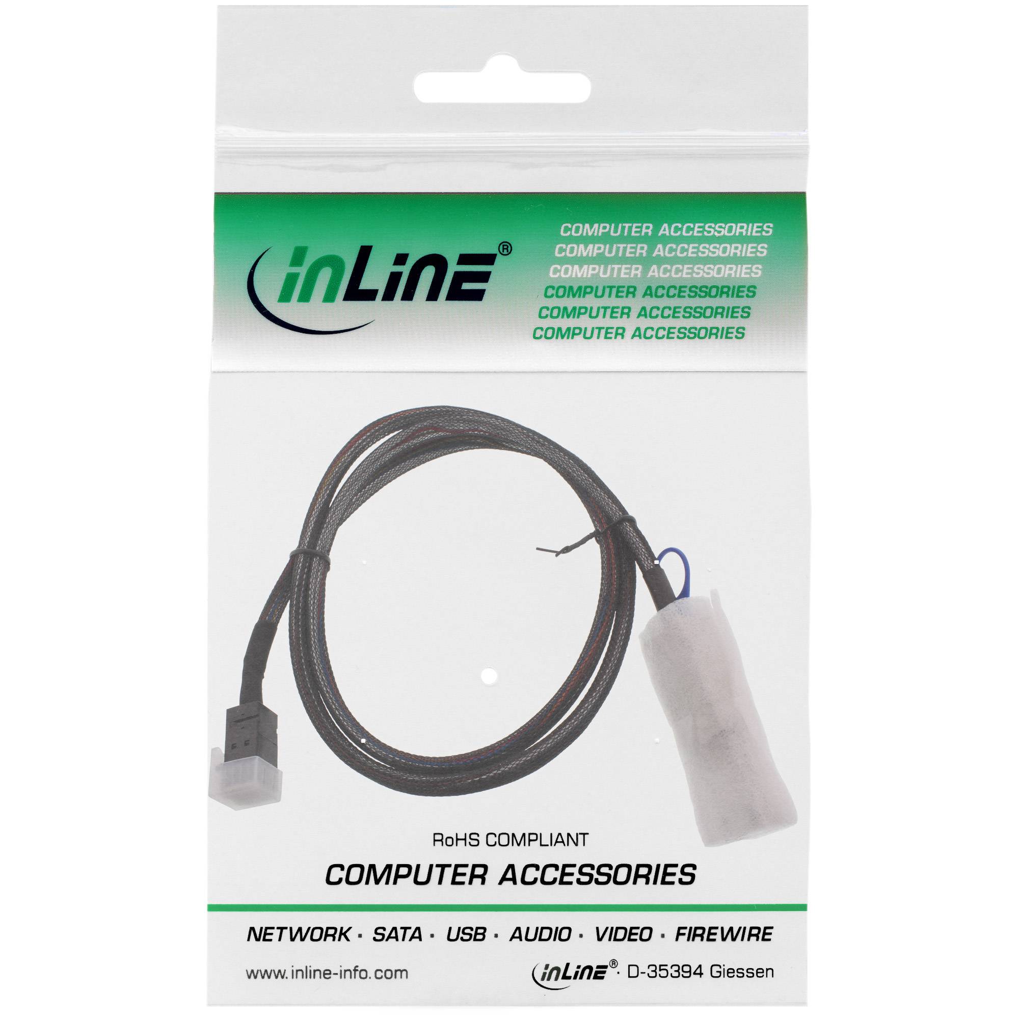 INLINE - Mini SAS HD Kabel - SFF-8643 zu SFF-8088 - 2m