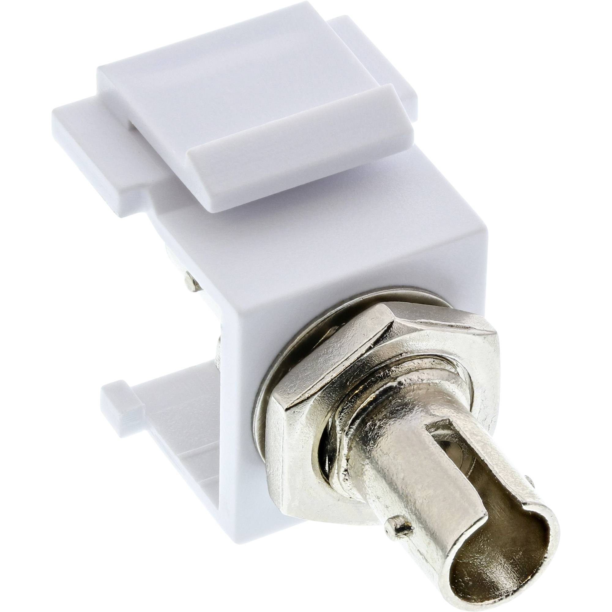 INLINE - LWL Keystone Snap-in Kupplung - Simplex ST/ST - multimode - Keramik-Hülse