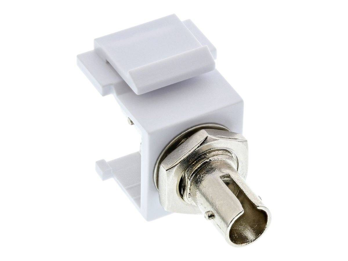 INLINE - LWL Keystone Snap-in Kupplung - Simplex ST/ST - multimode - Keramik-Hülse