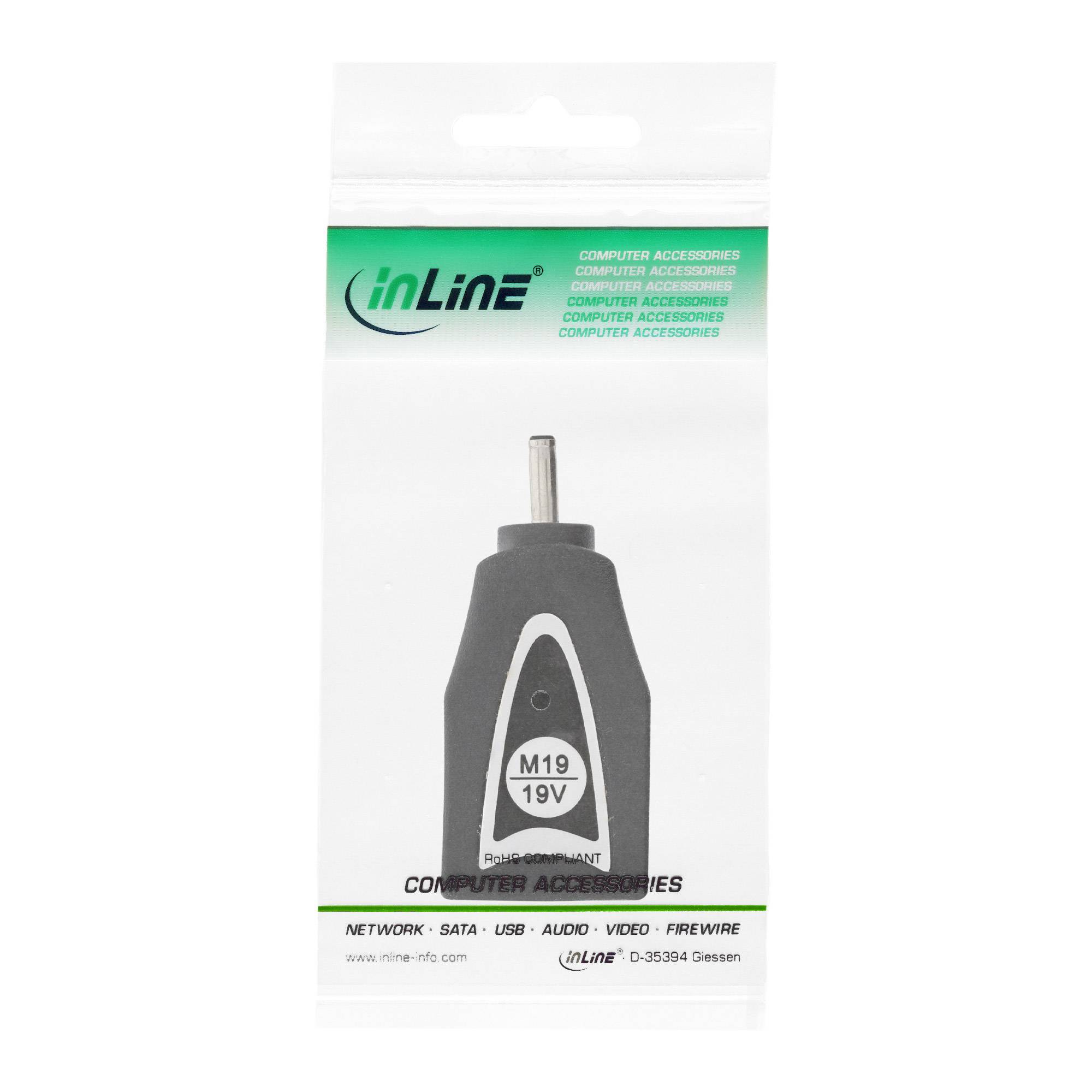InLine Wechselstecker M19 (19V) für Universal Netzteil - 90W/120W - schwarz - (M