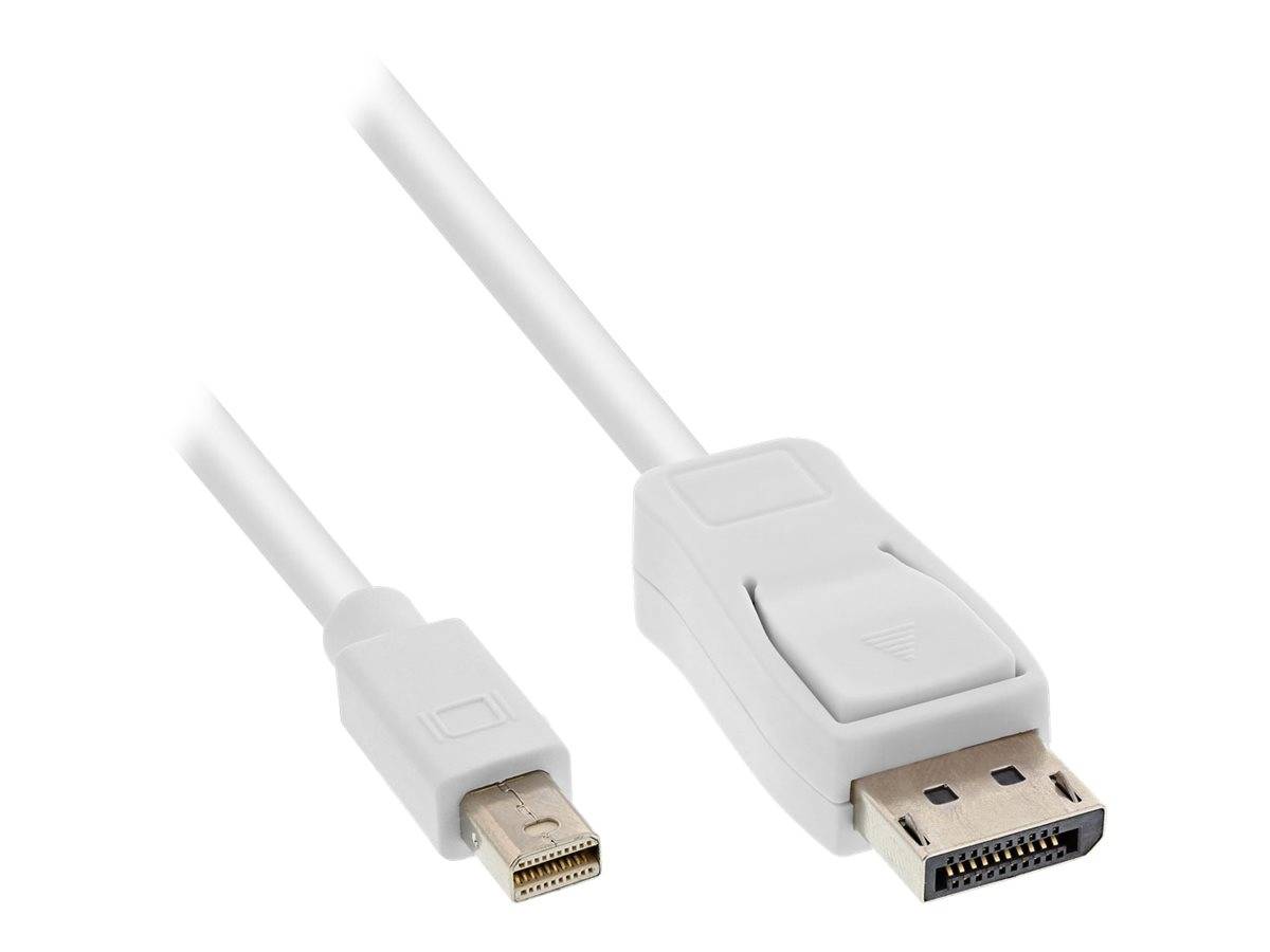 INLINE - Mini DisplayPort zu DisplayPort Kabel - weiß - 3m
