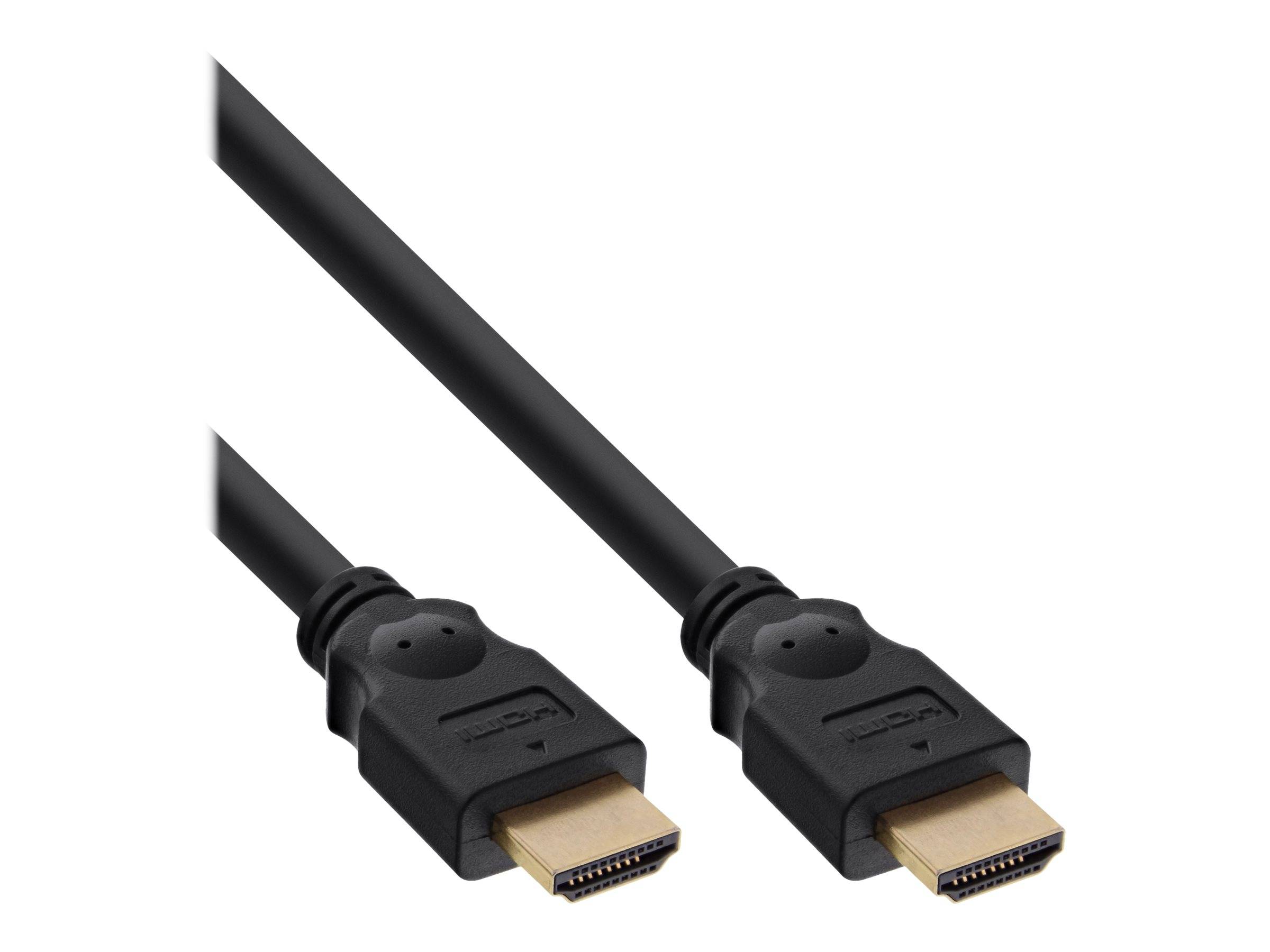 INLINE - 30er Bulk-Pack HDMI Kabel - HDMI-High Speed - St/St - schwarz/gold 2m