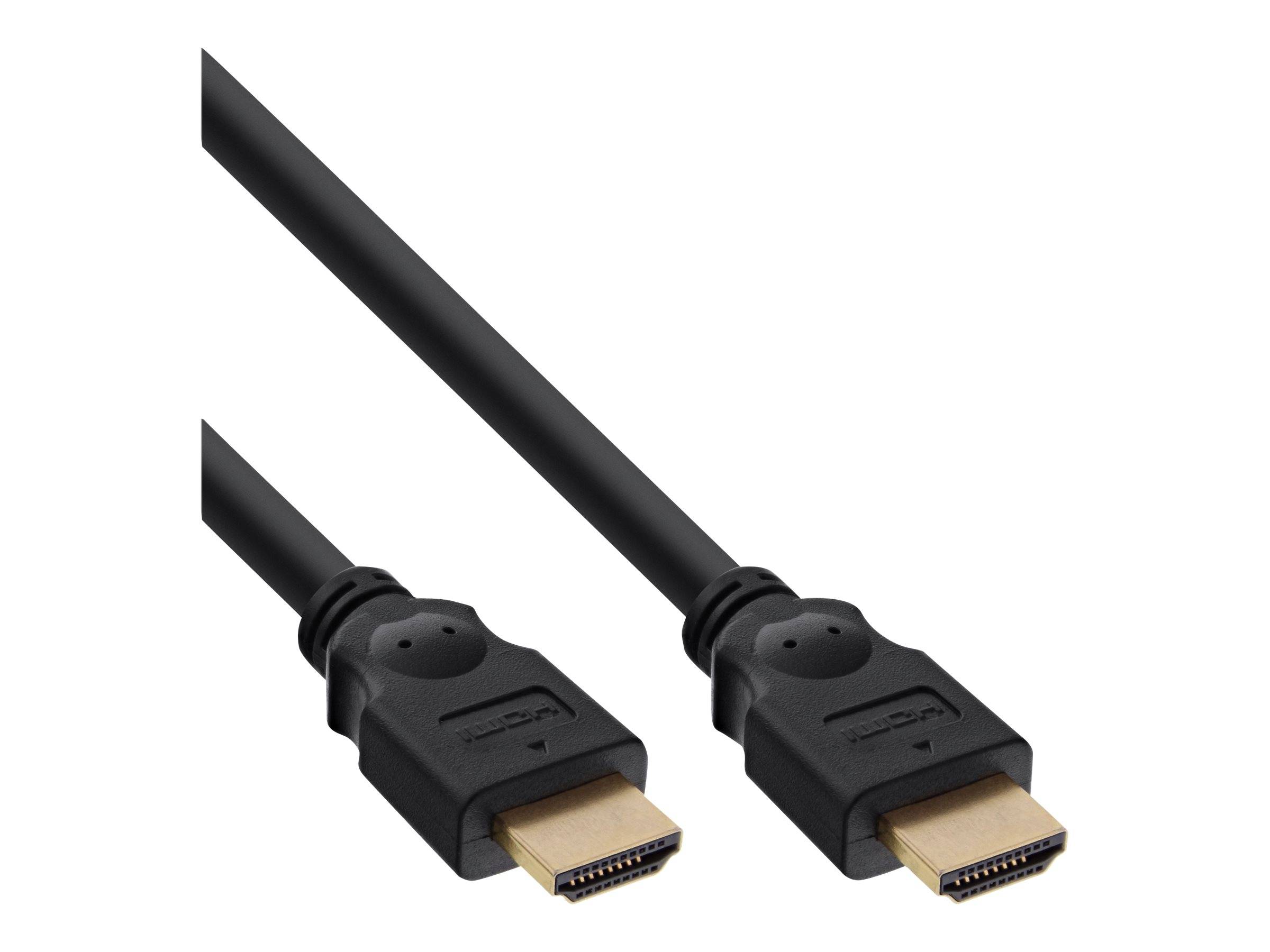 INLINE - 30er Bulk-Pack HDMI Kabel - HDMI-High Speed - St/St - schwarz/gold 2m