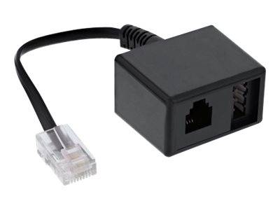 INLINE - TAE Adapterkabel RJ45 Stecker auf TAE-N & RJ11 Buchse