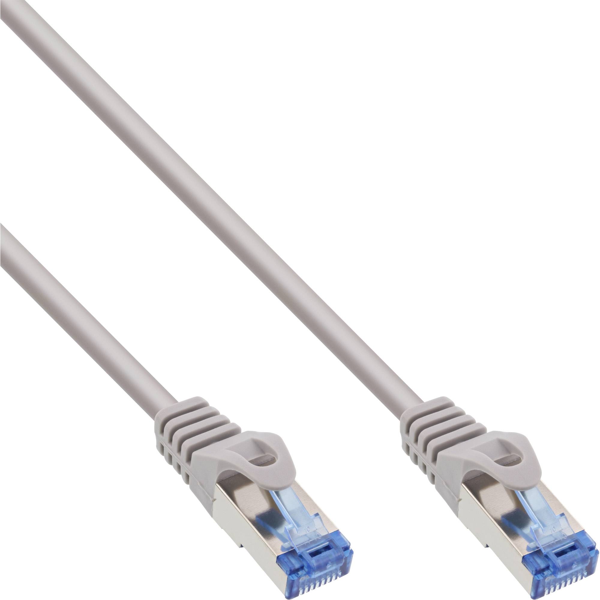 INLINE - Patchkabel - Cat.6A - S/FTP - TPE flexibel - grau - 2m