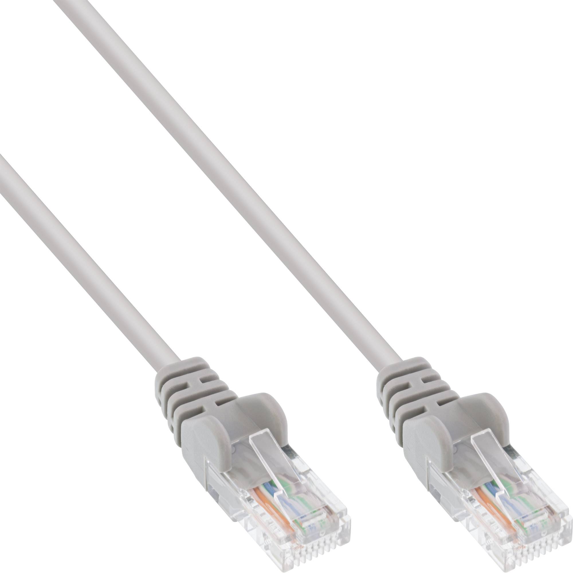INLINE - Patchkabel - U/UTP - Cat.5e - grau - 10m - AWG26 - besonderer Rastnasenschutz