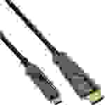 InLine® USB Display AOC Kabel, USB-C Stecker zu HDMI Stecker, 20m