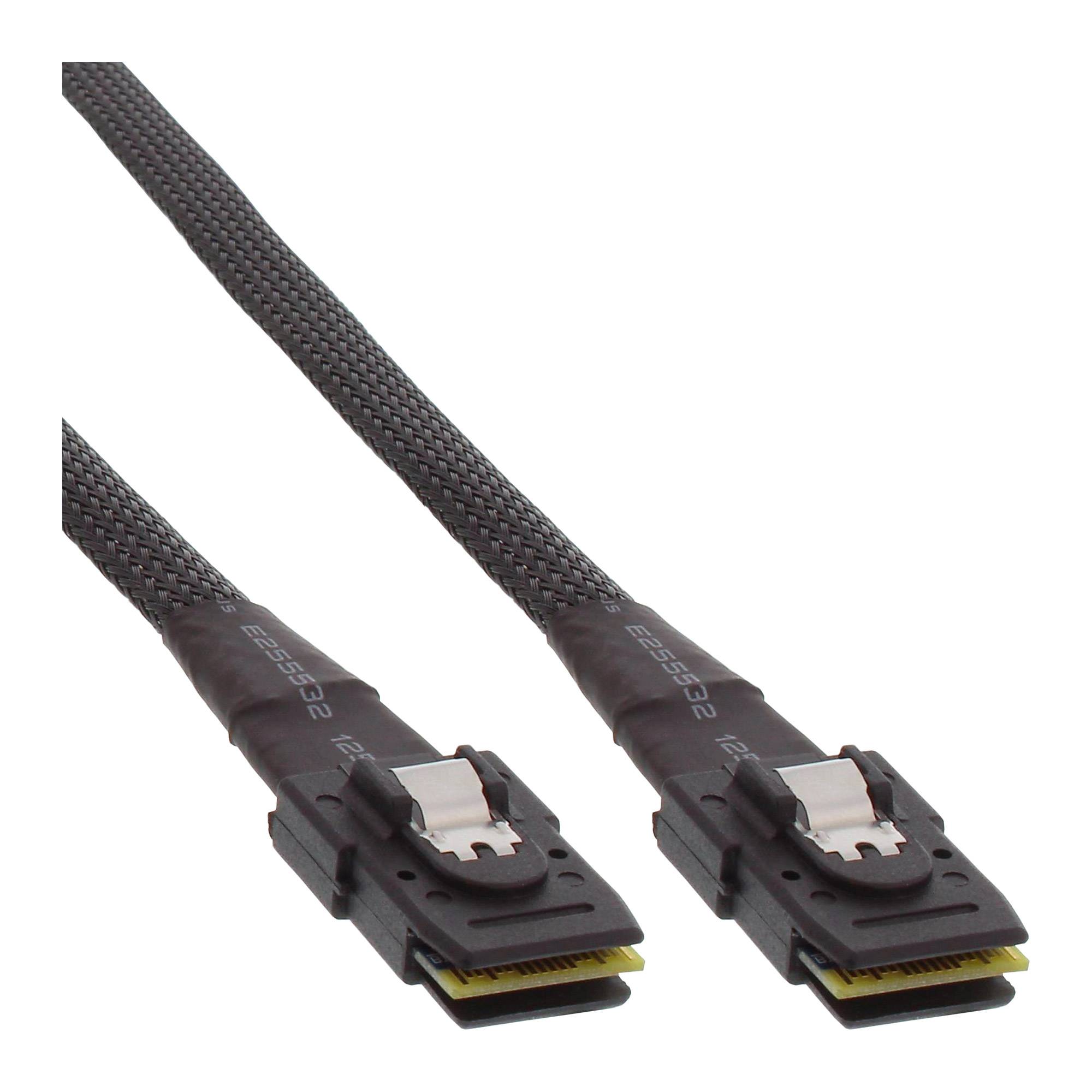 INLINE - SAS Kabel int. - Mini-SAS SFF-8087/Mini-SAS SFF-8087 - m. Sideband - 1m